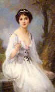 Charles-Amable Lenoir The Pink Rose oil painting on canvas
